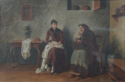 Lot 485 - E Slitzer, Interior scene