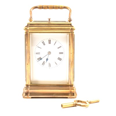 Lot 297 - French grand sonnerie carriage clock, Martin & Co.