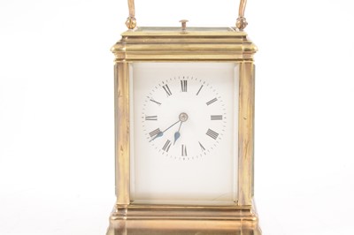 Lot 297 - French grand sonnerie carriage clock, Martin & Co.