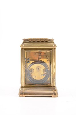 Lot 297 - French grand sonnerie carriage clock, Martin & Co.