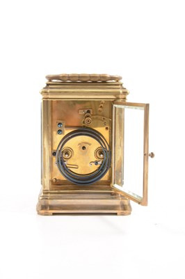 Lot 297 - French grand sonnerie carriage clock, Martin & Co.