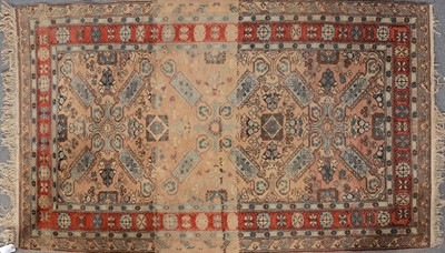 Lot 554 - Persian pattern rug, floral field