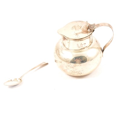 Lot 232 - Silver jug, Skinner & Co, London 1907, and Georgian silver teaspoon.