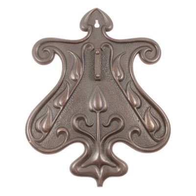 Lot 5A - Art Nouveau cast iron wall applique