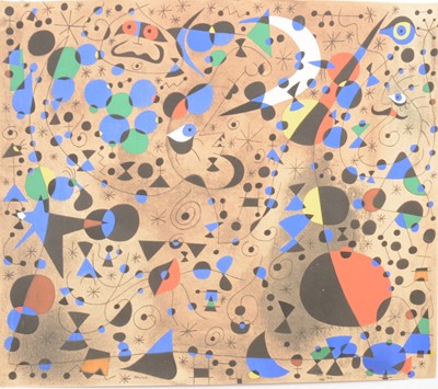 Lot 48 - After Joan Miro, La Poetesse (Constellations)