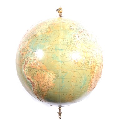 Lot 166 - Philips Terrestrial globe, 19", lacking stand