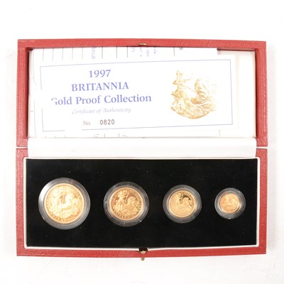 Lot 336 - Royal Mint 1997 UK Britannia gold proof coin collection