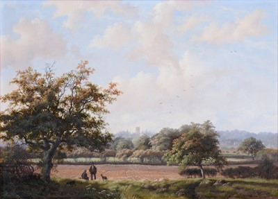 Lot 297 - Daniel Van der Putten - Autumn Morning at Grendon