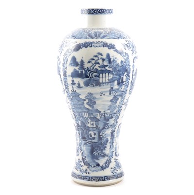 Lot 4 - Chinese blue and white Meiping vase