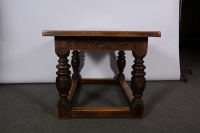 Lot 494 - Joined oak refectory table, in the Jacobean style