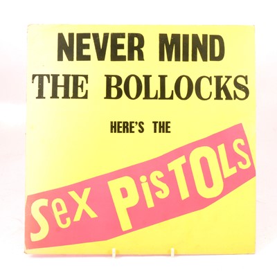 Lot 411 - The Sex Pistols - Never Mind the Bollocks Here's The Sex Pistols, LP vinyl music record.