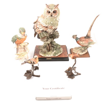 Lot 2 - Five decorative bird ceramic figures