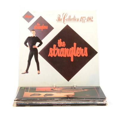 Lot 410 - The Stranglers - Eight vinyl LP music records including Black and White