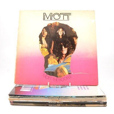 Lot 166 - Mott the Hoople - Nine LP vinyl music records including Wildlife etc