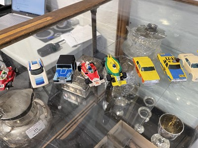 Lot 196 - Slot-car racing collection, including model cars, track, accessories and parts.