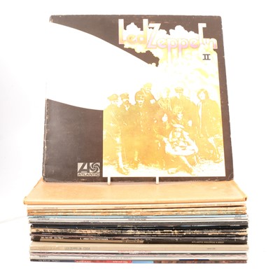 Lot 403 - Led Zeppelin and related - Twenty-three vinyl records including Led Zeppelin II (plum label)