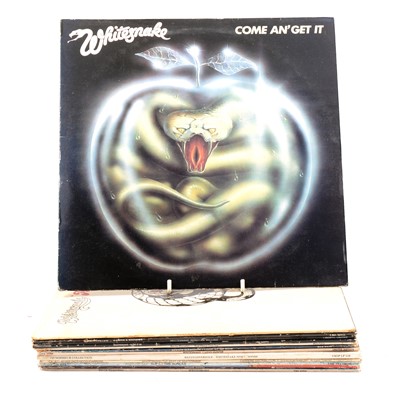 Lot 168 - Whitesnake and related - Thirteen LP vinyl music records including Ready an' Willing etc