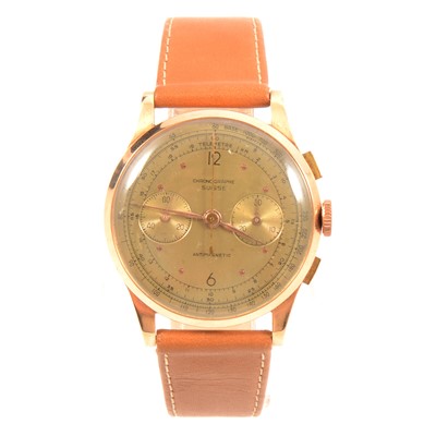 Lot 311 - Chronographe Suisse - a gentleman's manual wind chronograph wristwatch.