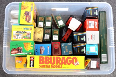 Lot 192 - Die-cast models and vehicles, one box with five Corgi Classics, Brumm, Matchbox and Lledo