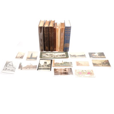 Lot 123 - Four volumes of Records of the Borough of Leicester, Mediaeval Leicester,  Harborough books and postcards..
