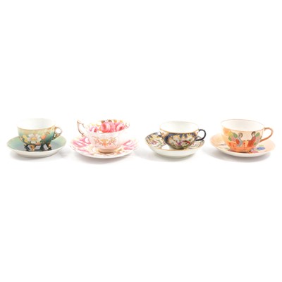 Lot 10 - Seven various cups and saucers, including Spode Copeland