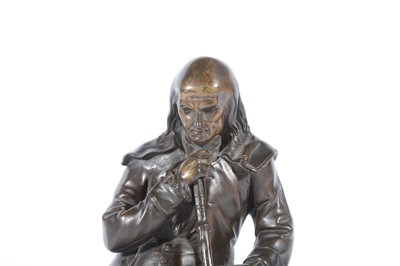 Lot 188 - Benjamin Franklin, patinated bronze figure