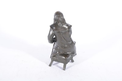 Lot 188 - Benjamin Franklin, patinated bronze figure