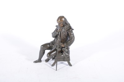 Lot 188 - Benjamin Franklin, patinated bronze figure