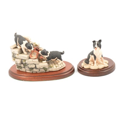 Lot 110 - Border Fine Arts sculptures, five including 'Let Sleeping Dogs Lie' JH36 etc