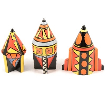 Lot 69 - Lorna Bailey - three limited edition rocket sifters.