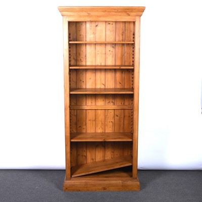 Lot 56 - Two modern pine open bookcases