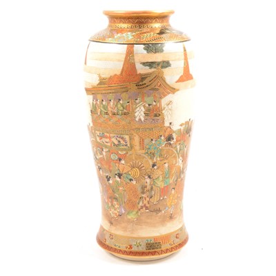 Lot 85 - Japanese Satsuma vase, signed Ryozan