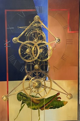 Lot 332 - John Voss, Grasshopper Clock II, 1996-97