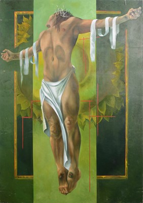 Lot 182 - John Voss, Christ Crucified, and a diptych