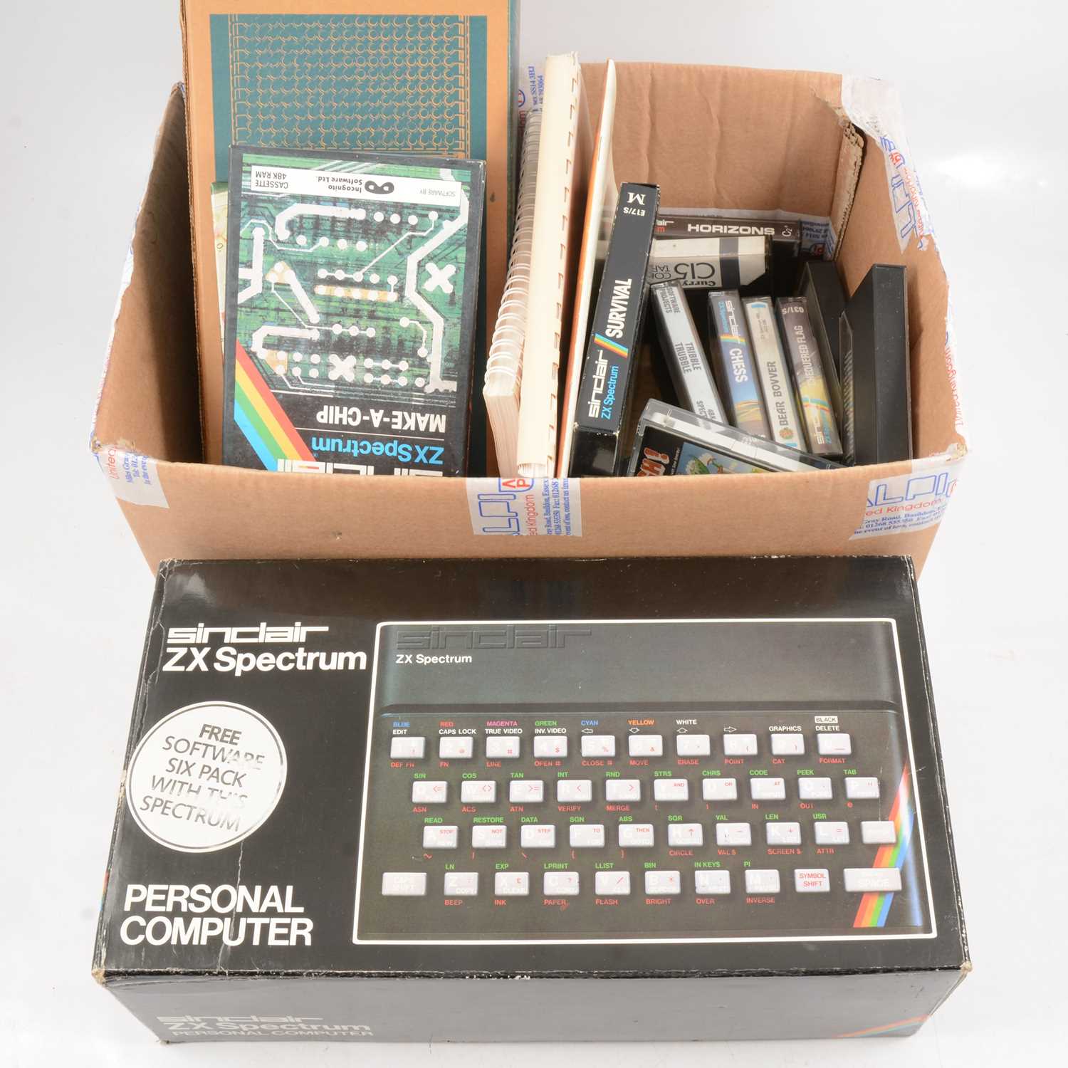 Lot 165 - Sincalr ZX Spectrum personal computer, 48K,