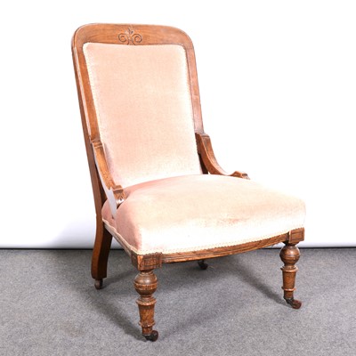 Lot 394 - Victorian oak chair