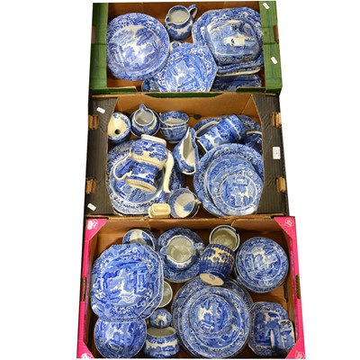 Lot 82 - Large quantity of Spode "Italian" blue and white transfer printed wares.
