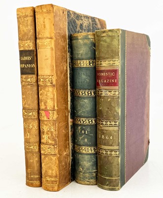 Lot 89 - The Lady's Companion, monthly editions for 1853, bound as two, and The Domestic Magazine