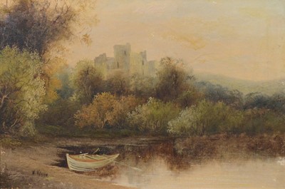 Lot 229 - W Wilson (19th century), Castle from the river
