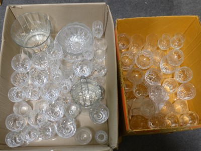 Lot 54 - Mixed quantity of crystal stemware, including Webb and Stuart