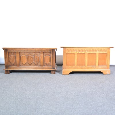 Lot 360 - Modern oak blanket box