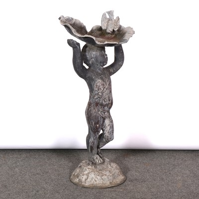 Lot 384 - Lead bird bath