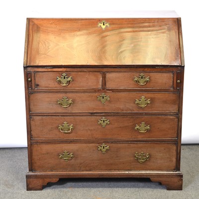 Lot 336 - George III mahogany Bureau