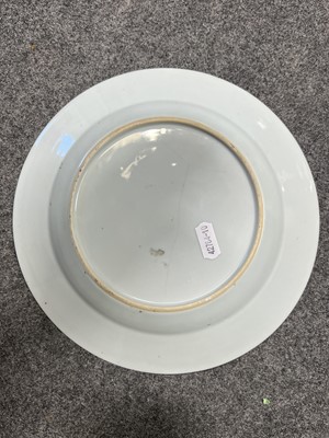 Lot 14 - Chinese famille rose plate, Qianlong, and another similar plate