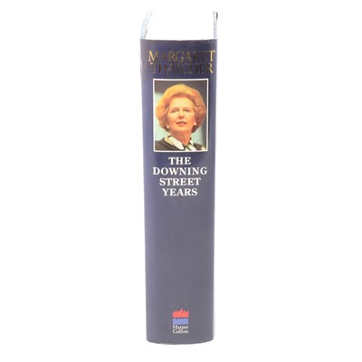 Lot 106 - Margaret Thatcher, The Downing Street Years, signed in blue ink on the title page.
