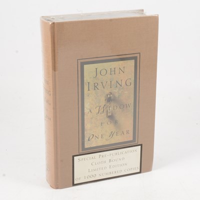 Lot 99A - John Irving, A Widow for One Year, Special Pre-publication Cloth Bound Limited edition of 1000