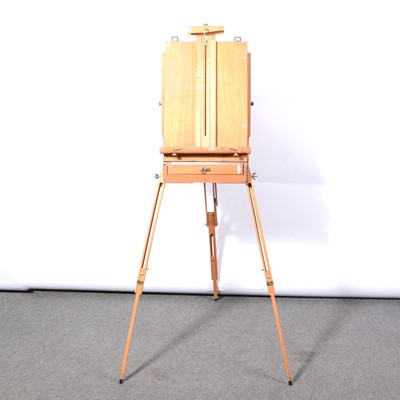 Lot 152 - Two travelling easels, including a Mabef M22 Venetian full-box field easel