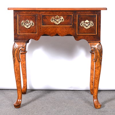 Lot 141 - Georgian style walnut lowboy