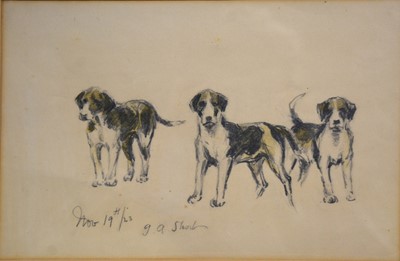 Lot 80 - George Anderson Short, two hunting watercolours