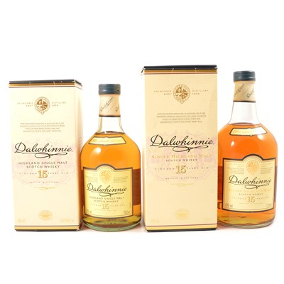 Lot 570 - Dalwhinnie, 15 year old, single Highland malt whisky - two bottlings